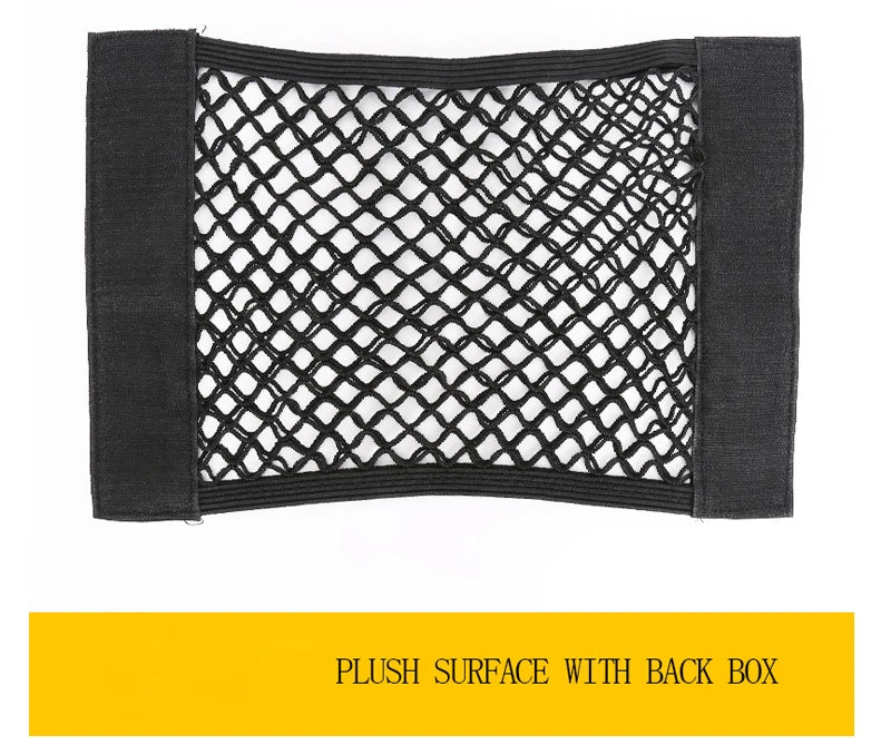 Siatka do bagażnika samochodowego, organizer, siatka do przechowywania w bagażniku, kieszeń na siedzenie, uniwersalna torba do bagażnika, sieć akcesoriów samochodowych Magic Tape